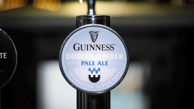 Guinness Dublin Amber Pale Ale has six varieties of hops, pine and citrus aromas and flavours, is nitrogen-infused for added smoothness and has a pleasant bitter finish.