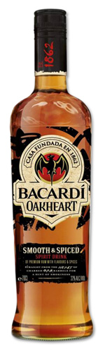 Bacardi Oakheart uses rum taken from the heart of charred American white oak barrels.