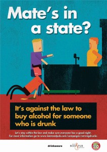 It’s an offence to knowingly sell alcohol to a drunk or to obtain alcohol for a drunken person for consumption on a licensed premises.