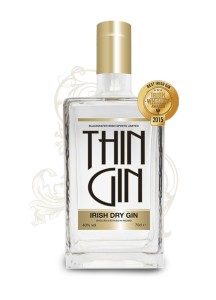 Thin Gin Bottle Gold Top