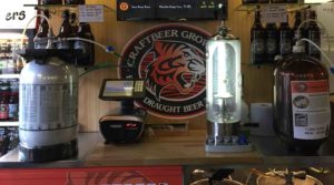 The Craft Beer Growlers Filling Station at the outlet.