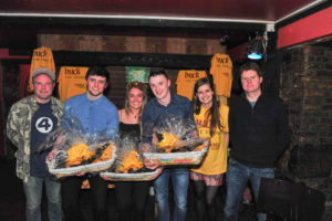 Celebrating with Buckfast (from left): Blue Note Bar’s Cyril Briscoe, Electric’s Simon Cuddihy and India Dawson with Tribeton’s Fionn Dooyle and Findlater’s Kate Hawkes and Eoin Cummins,