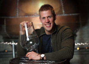 Finn McDonnell from Dick Macks in Dingle, County Kerry, winner of the Irish Whiskey Bar of the Year 2016.