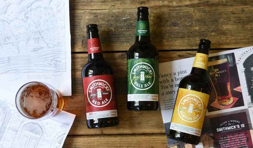 Smithwick’s new brand identity and packaging.