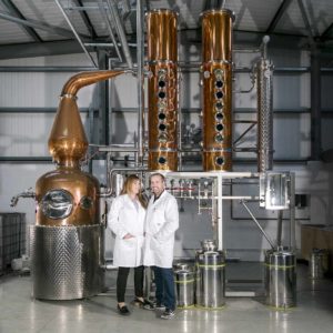 Fiona and David Boyd-Armstrong, founders of the Rademon Estate Distillery.