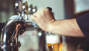 Figures from April to June showed that draught beer sales fell by 93%.