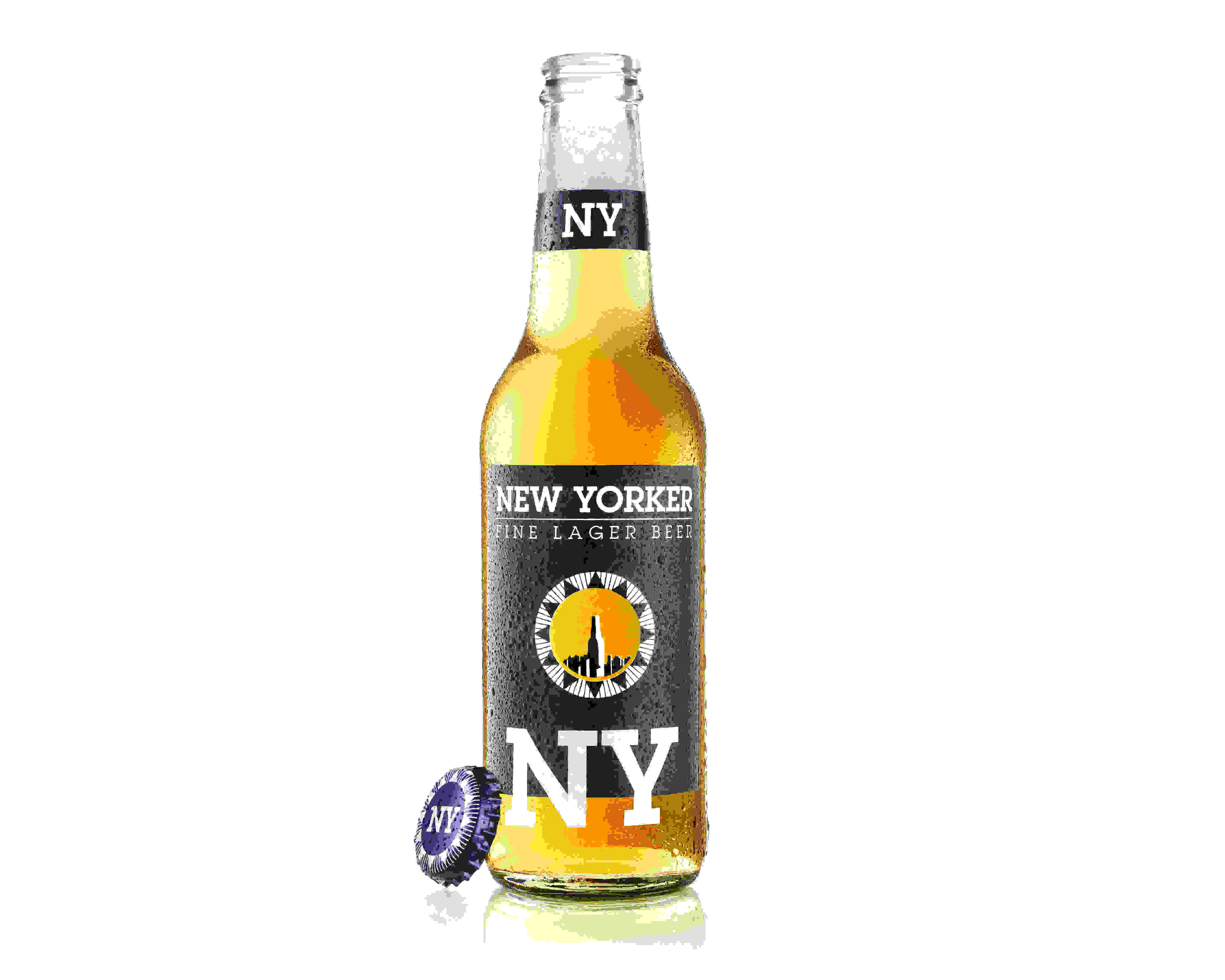 4.2% ABV New Yorker Fine Lager Beer is light though full of flavour and has a pale, golden colour.