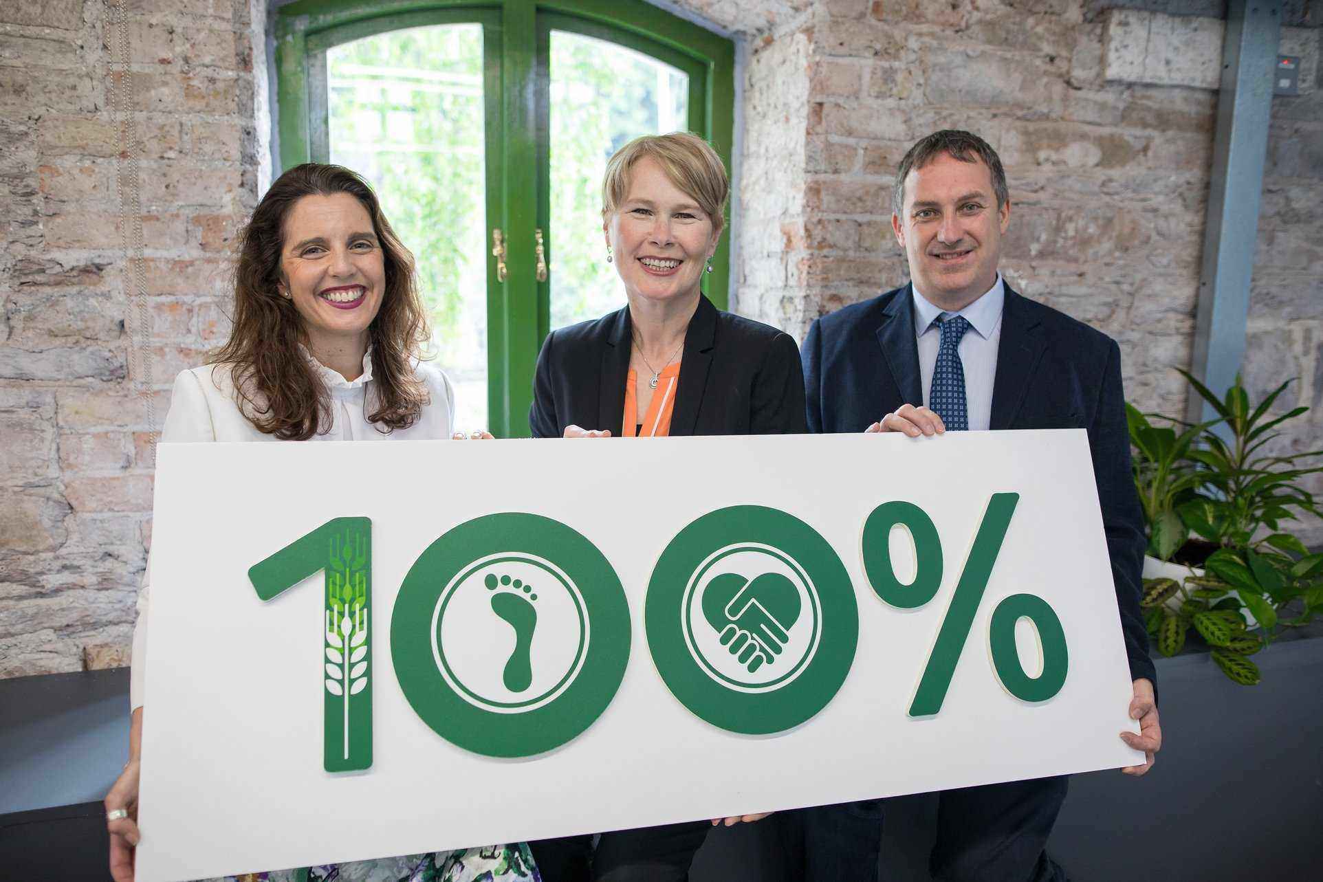 Launching Heineken Ireland’s 2016 Sustainability Report were (from left): Sandy Boundy, Communications and CSR manager; Managing Director Maggie Timoney and PJ Tierney, Brewery Operations Manager.