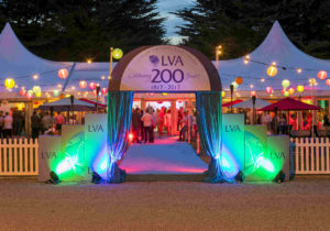 The LVA’s Garden Party attendance of over 500 was kept well-fed and ‘watered’ well into the night.
