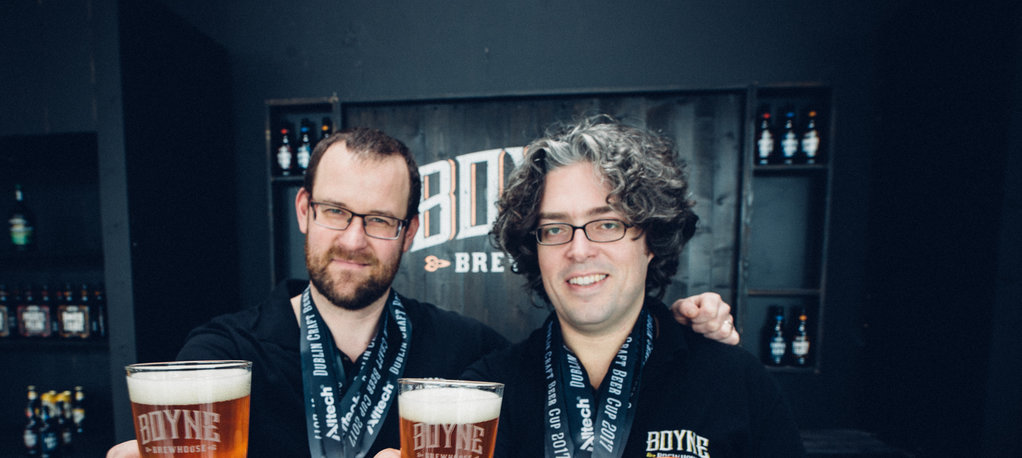 Boyne Brewhouse brewers Andrew Jorgenssen and Richard Hamilton were on hand to receive their awards.