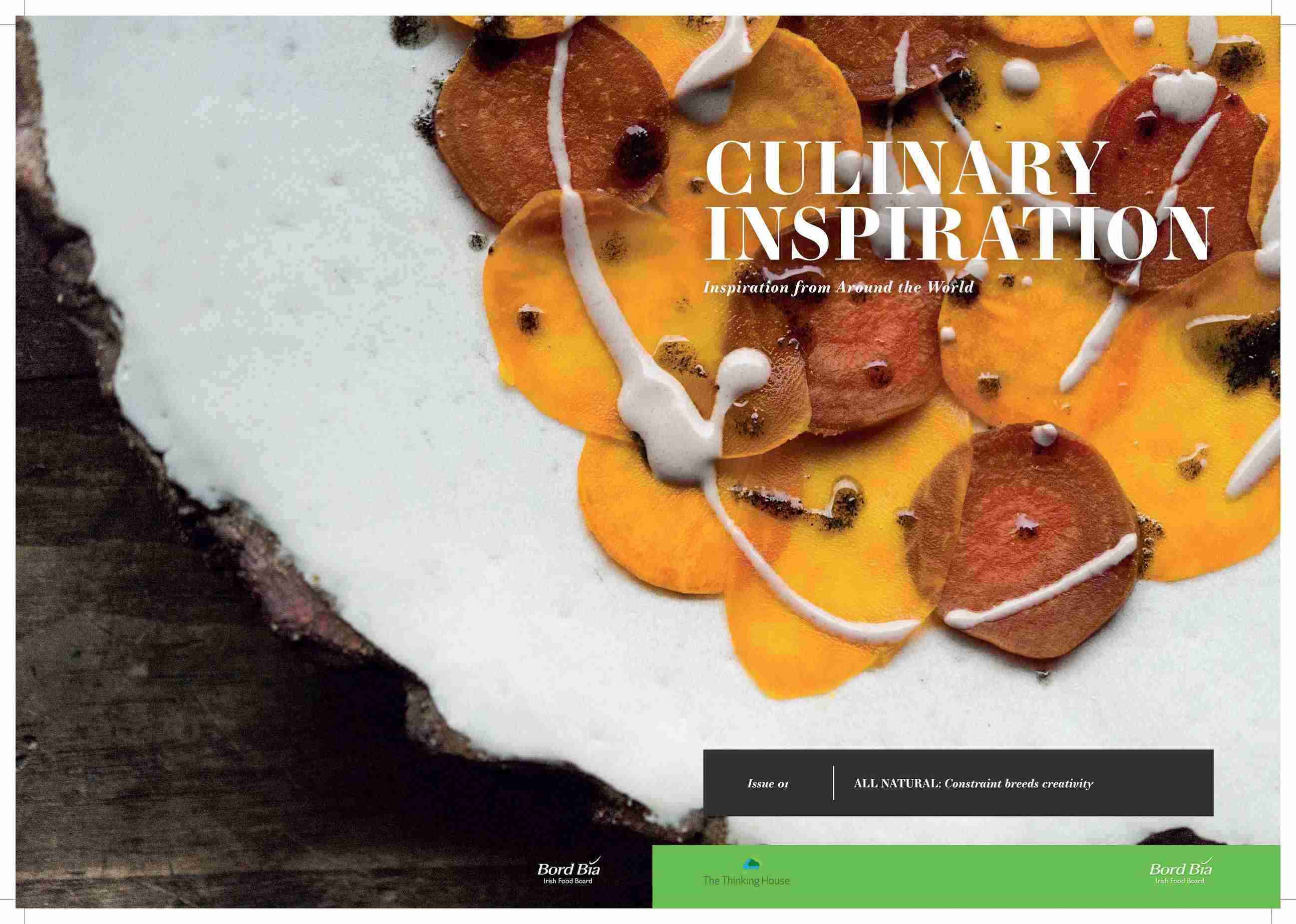 All Natural-themed first issue of Culinary Inspiration from Bord Bia's Insight team.