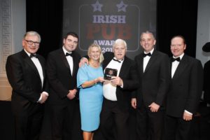 From left: VFI President Pat Crotty, Minister Brendan Griffin TD, Brigitta and Peter Curtin of The Roadside Tavern, BoIPA Managing Director Brian Cleary and LVA Chairman John Gleeson.