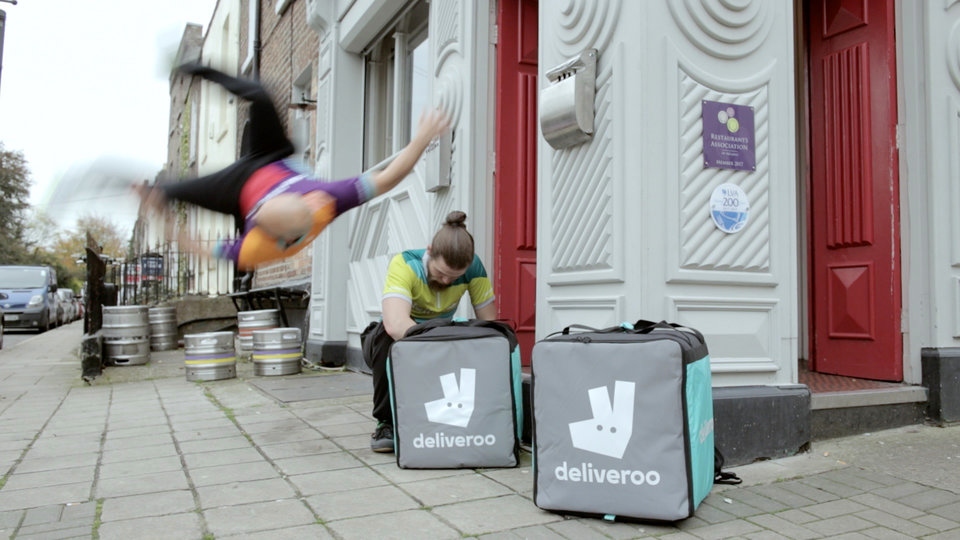 Shaken or stirred – the Deliveroo couriers deliverooing cocktails in style recently.