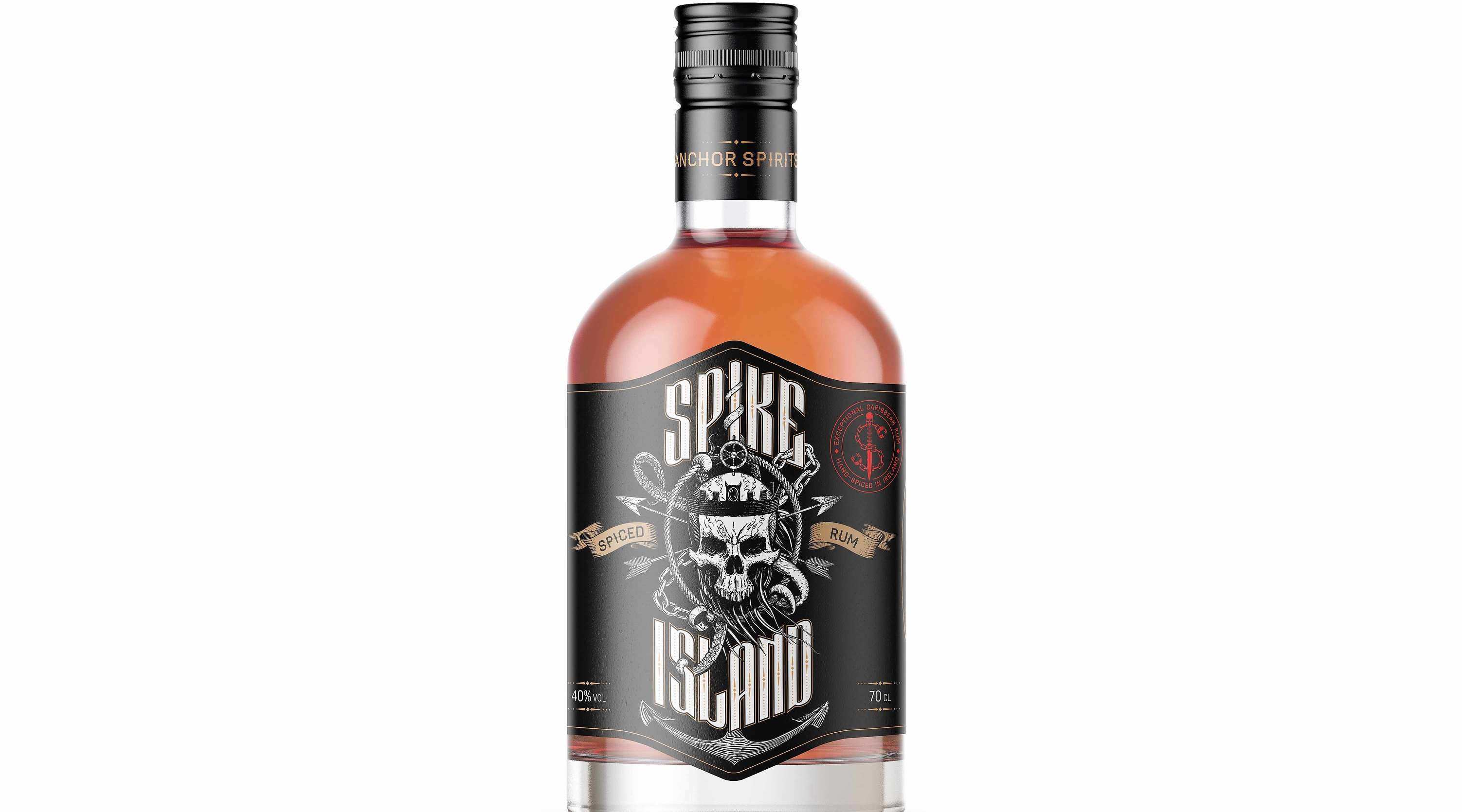 Spike Island Rum is imported at cask strength from the Caribbean and hand-spiced in the barrel before being cut with Irish spring water to bring it to 40% ABV.
