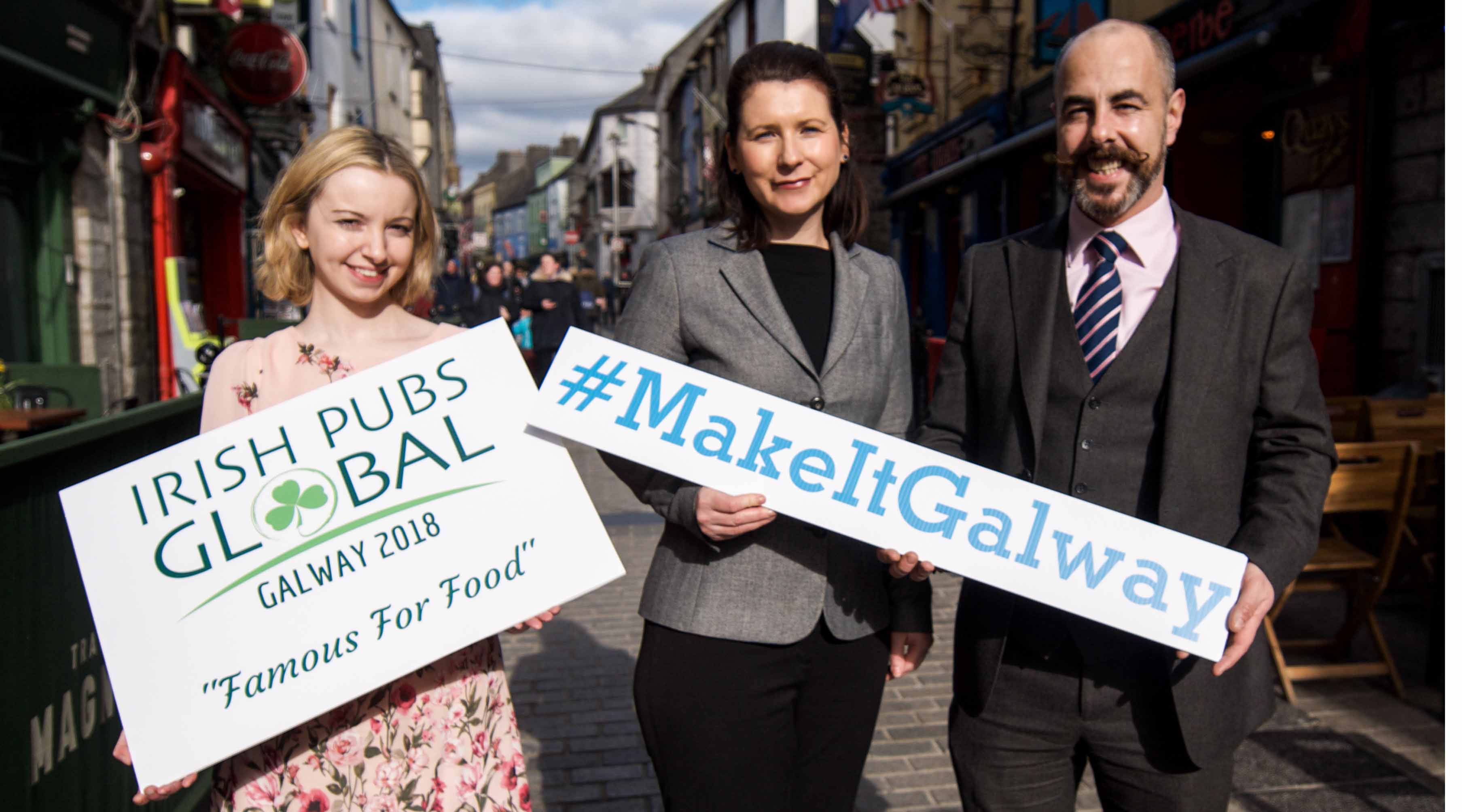 At the launch of this year’s Irish Pubs Global conference in Galway (from left): IPG’s Averyl Quinn, Galway Convention Bureau’s Rose Finn and IPG’s Kevin McParland.