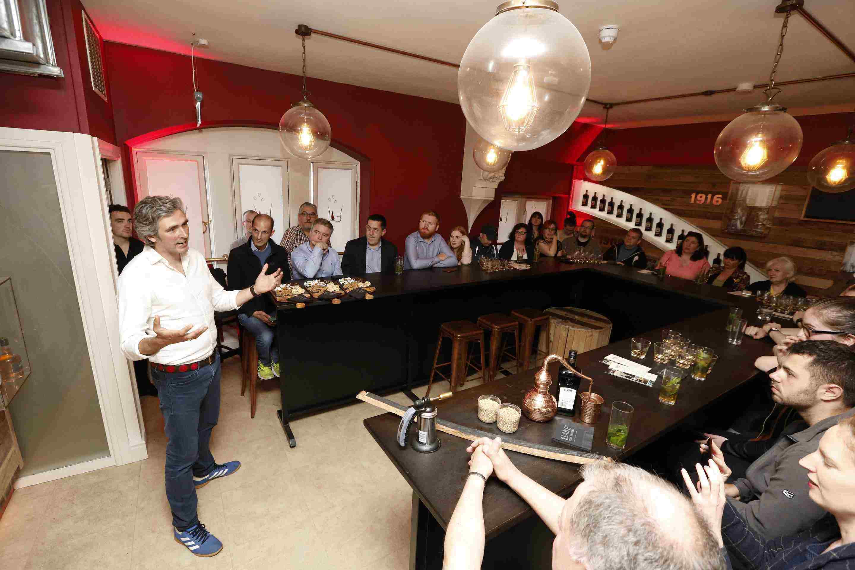 Alex Conyngham at the launch of this Summer's Slane Whiskey Tasting Experience in the Irish Whiskey Museum.