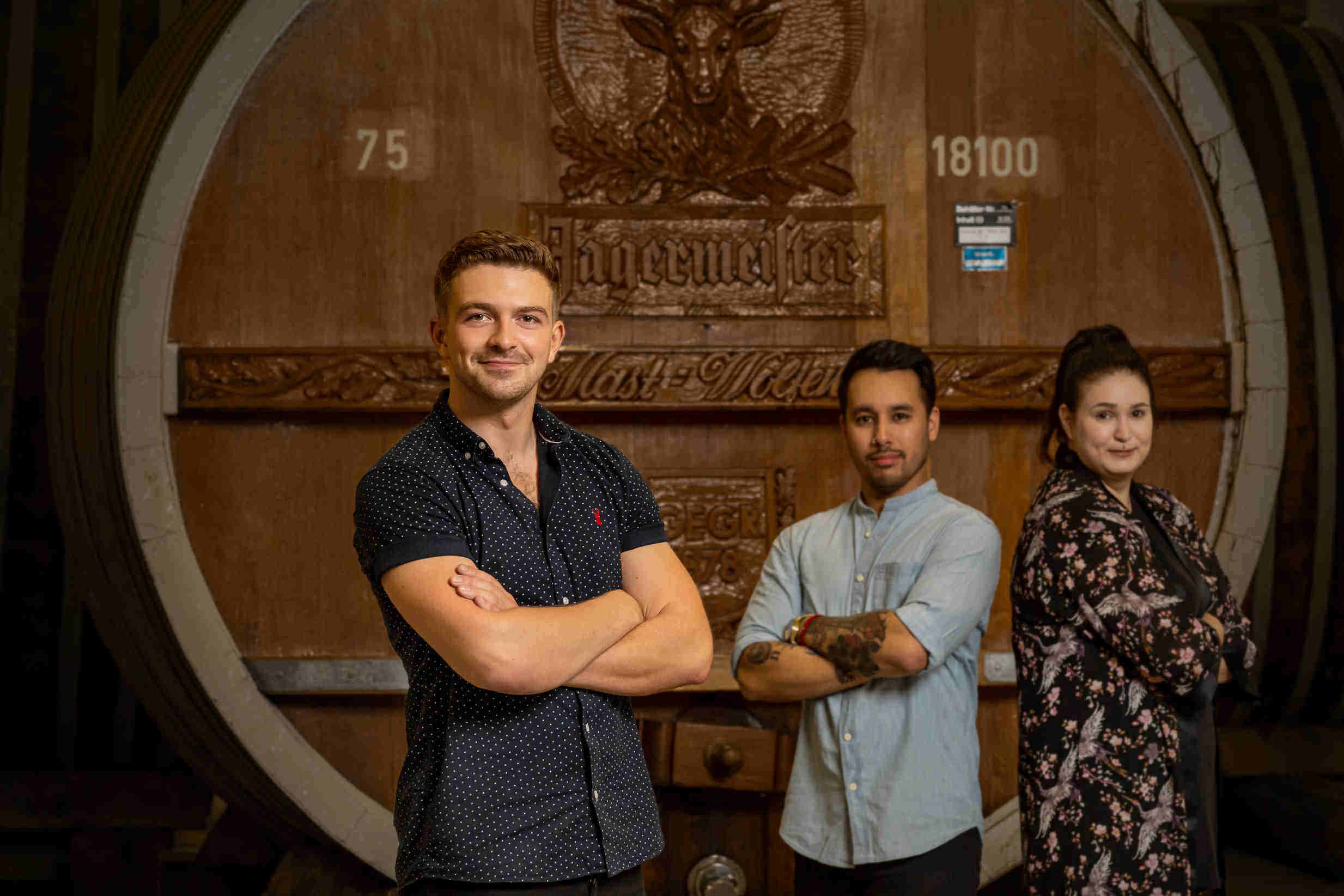 Jägermeister Scholars (from left): Jake Beaverstock, Christopher Blas and Ella Lappalainen.