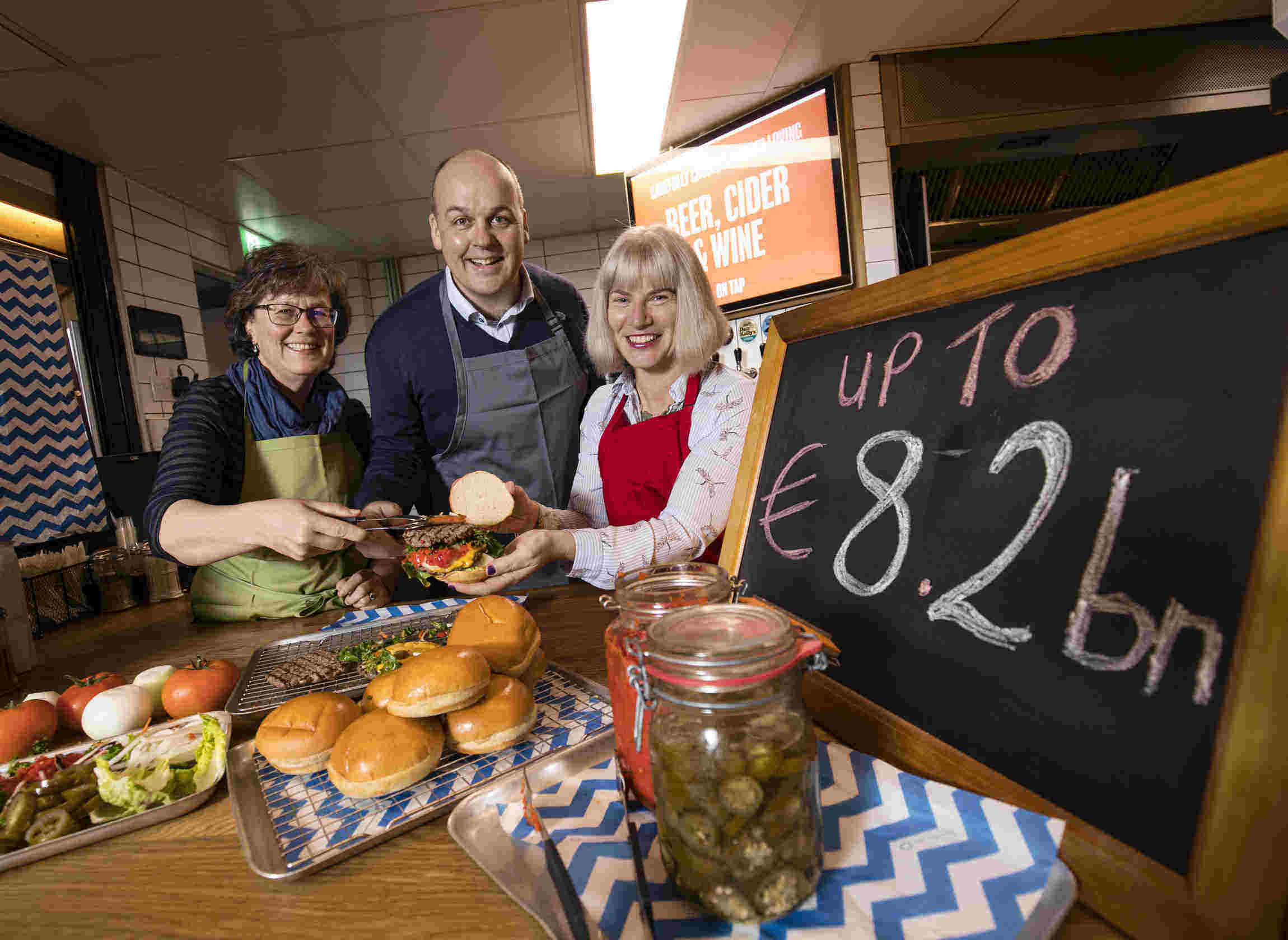From left: Mindy O’Brien of Voice Ireland, Michael Sheary of Bujo and Maureen Gahan from Bord Bia who celebrated the findings of the 2018 Irish Foodservice Market Insights Report and who spoke at this year’s conference in the RDS.
