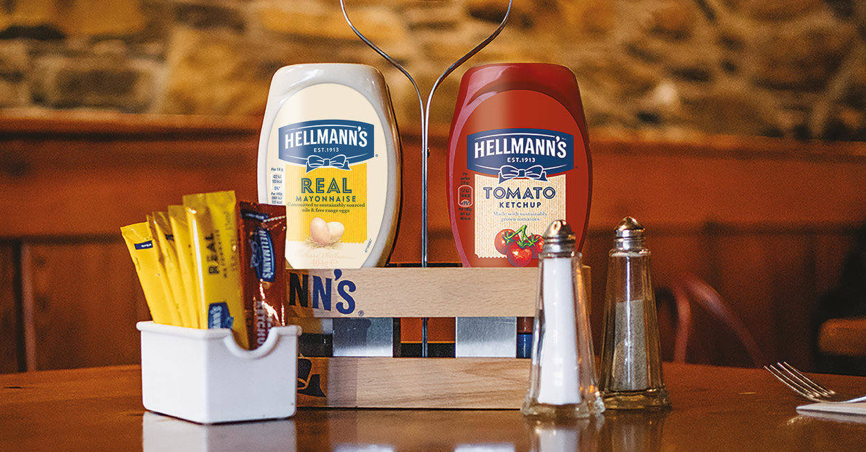 Hellmann’s has launched a range of Squeezy condiments to support its existing sachet offering.