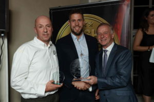 From left: Finn McDonnell and Peter White, winners of the Irish Whiskey Bar of the Year.