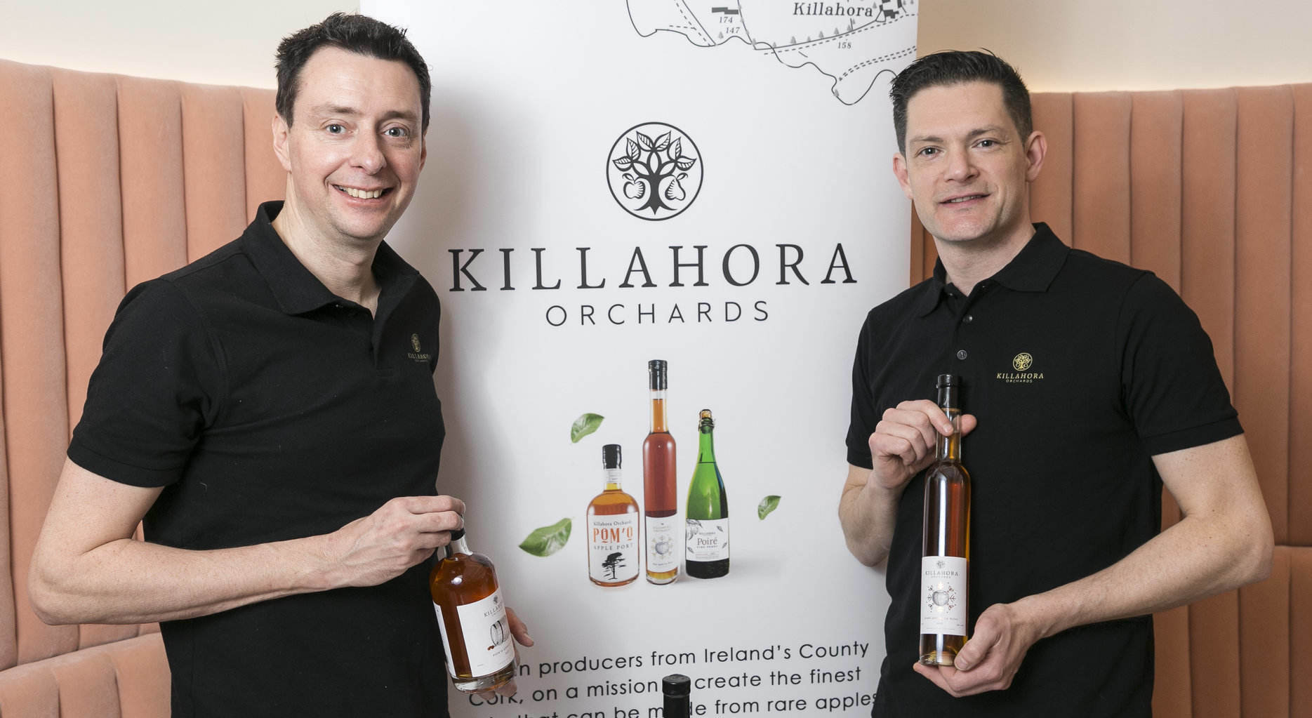 From left: David Watson and Barry Walsh of Killahora Orchards.