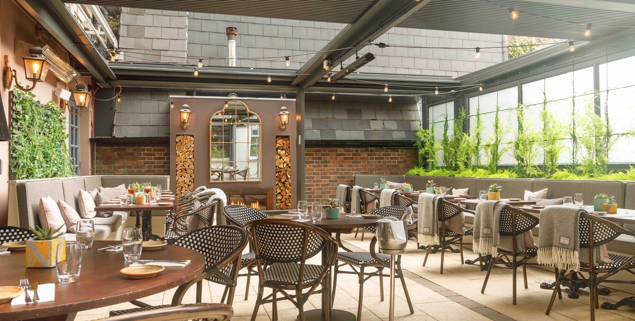 Suesey Street’s year-round Garden Room’s al-fresco dining area which seats 40 has been completely revamped.