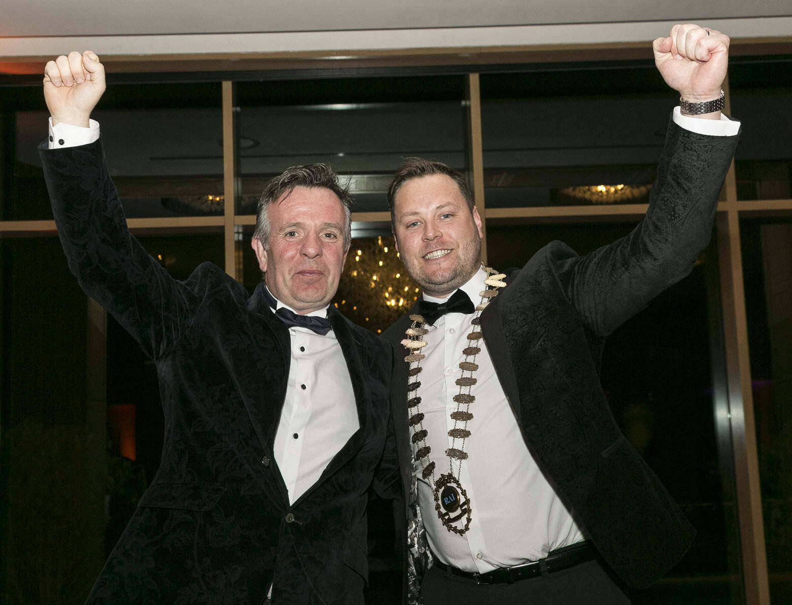From left: The outgoing RAI President Liam Edwards and the newly appointed President Mark McGowan.