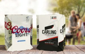 By the end of March 2021, Molson Coors will have removed plastic rings from Carling and Coors Light cans, switching to 100% recyclable cardboard sleeves.