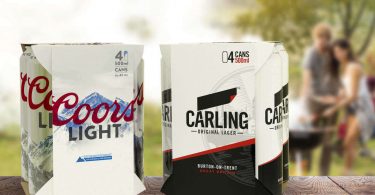 By the end of March 2021, Molson Coors will have removed plastic rings from Carling and Coors Light cans, switching to 100% recyclable cardboard sleeves. 