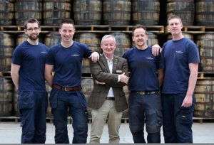 Noel Sweeney and the Powerscourt Distillery team.