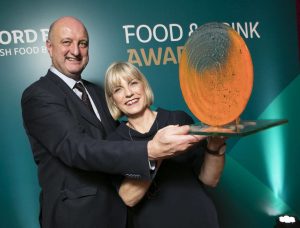 Winners of the Brand Marketing Award Pat Rigney, Founder of The Shed Distillery and Denise Rigney, Director.