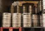 Possible hazards include impacts from falling kegs.