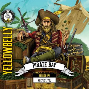 “Pirate Bay is a juicy, tropical, hazy session IPA with a bitter kick, at a reasonable ABV of 4.5%,” states the brewery.