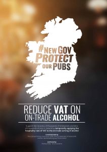 According to detailed analysis contained in the report, the cost of reducing the VAT any on-licence alcohol sales to 9% from 23% in the second half of this year will be €143 million.