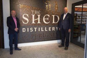 From left: John Dillon & Pat Rigney at the new Shed Distillery Visitor Experience.
