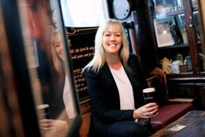 Hilary Quinn, Diageo Ireland Marketing Director, in June 2020 at the announcement of a new €14 million fund called 'Raising the Bar', established by Guinness to support the recovery of pubs across the Island of Ireland.