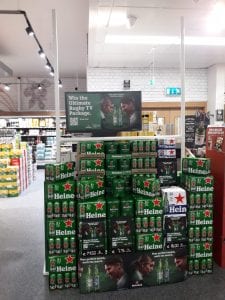 Heineken's new POS on display in off-licences, supermarkets and convenience stores offers consumers the chance to win ‘the ultimate at-home rugby package’.
