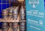 The consignment was seized following routine profiling aimed at identifying alcohol products that may be diverted onto the market without payment of due tax and duties.