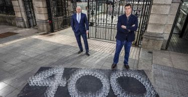 From left: The LVA’s Chief Executive Donall O’Keeffe and LVA Chairman Noel Anderson - "On the day Dublin’s traditional pubs reach 400 consecutive days of closure the tiered treatment needs to end.”