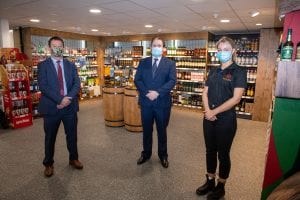 From left: Musgrave MarketPlace's John Hardiman and Ken Allan with Emily Kirby from Budda Bar in Galway at the launch of the new initiative.