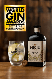 Micil - winner of  Best Contemporary Irish Gin at the World Gin Awards.