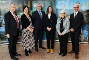 Members of the Tourism & Hospitality Careers Oversight Group at the recent Fáilte Ireland event (from left): VFI's Padraig Cribben, Fáilte Ireland's Jenny De Saulles, IHF's Tim Fenn,  AVEA's Denise Brophy, IHI's  Tina Maree and Dublin Convention Bureau's Stephen Meehan.