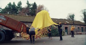 The Bulmers Light commercial sees the Bulmers Light team harvesting the special floating apples.