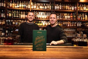 In addition to launching The Dead Rabbit Irish whiskey Jack McGarry (left) and Sean Muldoon went on to launch their book From Barley to Blarney, a Whiskey Lover’s Guide to Ireland.
