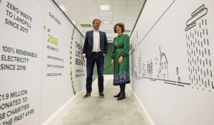 Heineken Ireland's Managing Director Maarten Schuurman and Barbara-Anne Richardson, its Sustainability Manager, announcing the 2021 sustainability results.