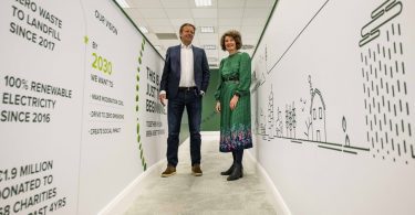 Heineken Ireland's Managing Director Maarten Schuurman and Barbara-Anne Richardson, its Sustainability Manager, announcing the 2021 sustainability results.