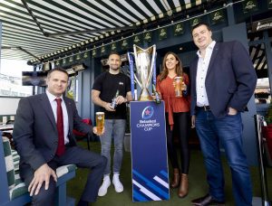 At the Heineken announcement were (from left): On-Trade Regional Manager for Heineken Ireland Brian Malone, Leinster Rugby's Dave Kearney, Brand Activation Manager at Heineken Ireland Heather McAree and Outgoing Chair & Co-Owner of The Bridge 1859 Noel Anderson.