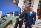 At the announcement of Ireland's first purpose-built carbon neutral brewery on a greenfield site were (from left): Colin O’Brien, Category Head – Global Beer Supply for Diageo and An Tánaiste Leo Varadkar.