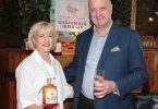 Denise & Patrick Rigney at the global launch of Drumshanbo Gunpowder Irish Gin with California Orange Citrus at Nolita Dublin recently.