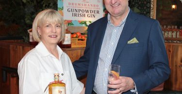 Denise & Patrick Rigney at the global launch of Drumshanbo Gunpowder Irish Gin with California Orange Citrus at Nolita Dublin recently.